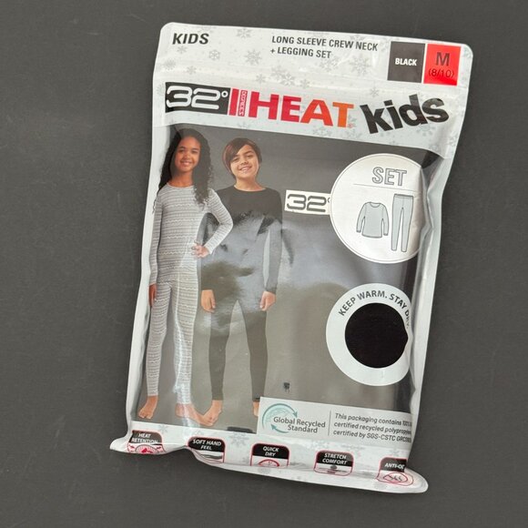 32 Degrees Kids' Black Heat Set - M (8/10) NWT - Picture 2 of 15